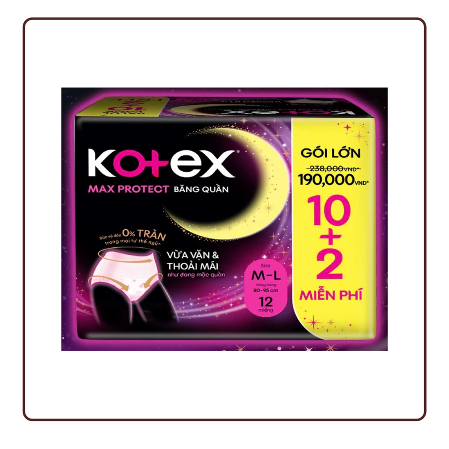 Băng Vệ Sinh Dạng Quần Kotex Ban Đêm