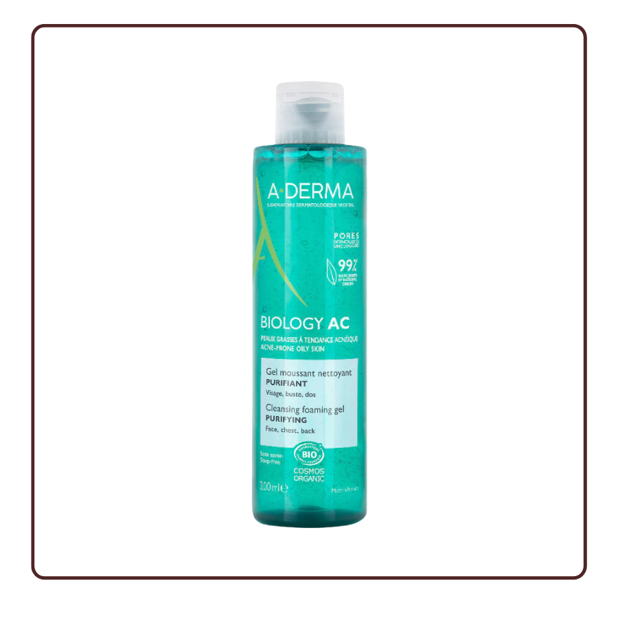 Gel rửa mặt A-Derma Biology AC Foaming Gel
