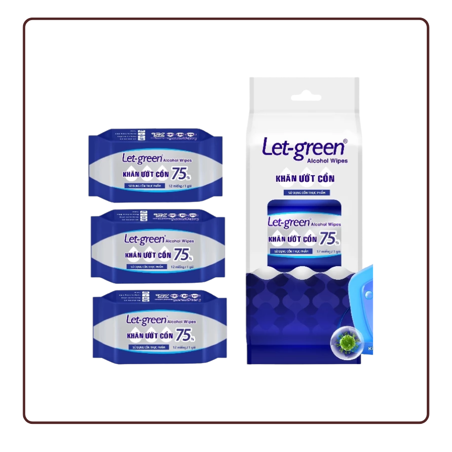 Khăn Ướt Cồn Mini LET-GREEN