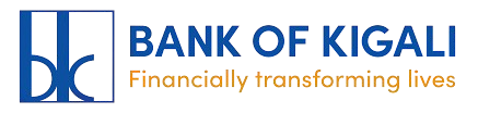 Bank of Kigali logo with the slogan 'Financially transforming lives'