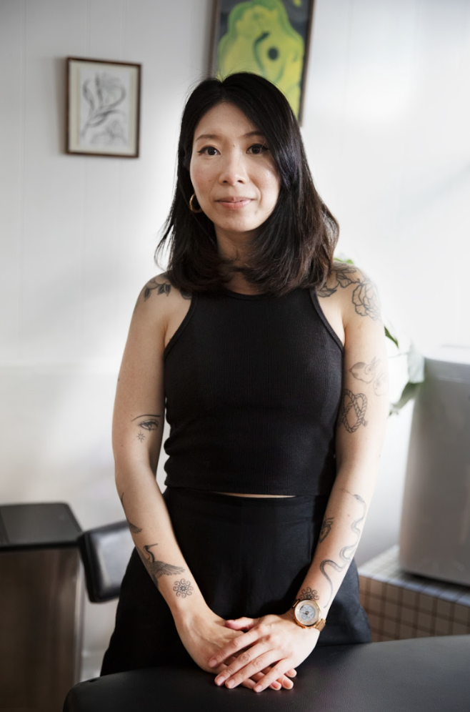 A portrait of Wanissa, a Bangkok-born, Melbourne based tattoo artist.