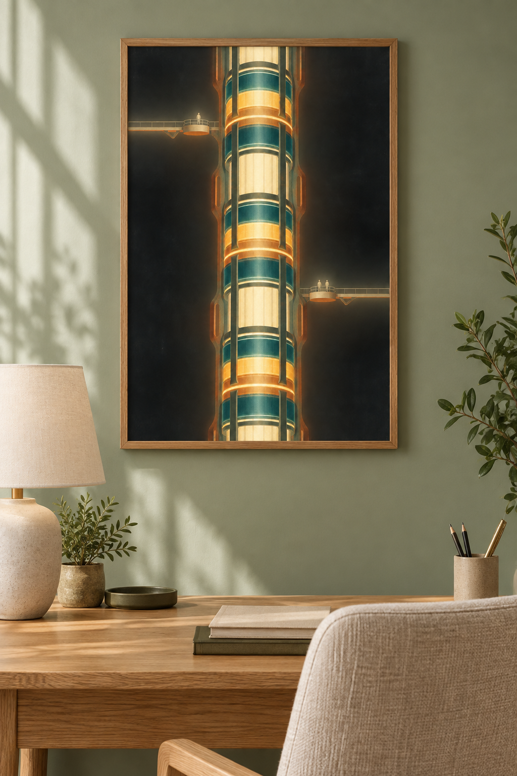 The Living Core framed in a calm original Northbound interior