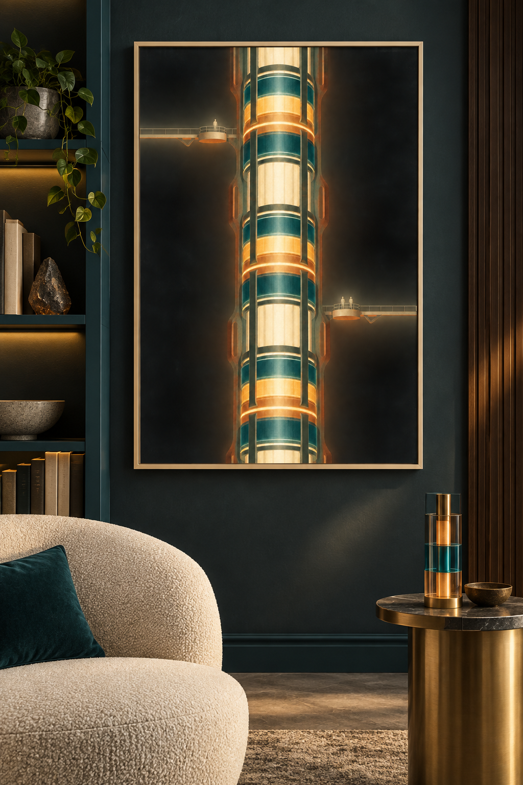 The Living Core framed in a calm original Northbound interior