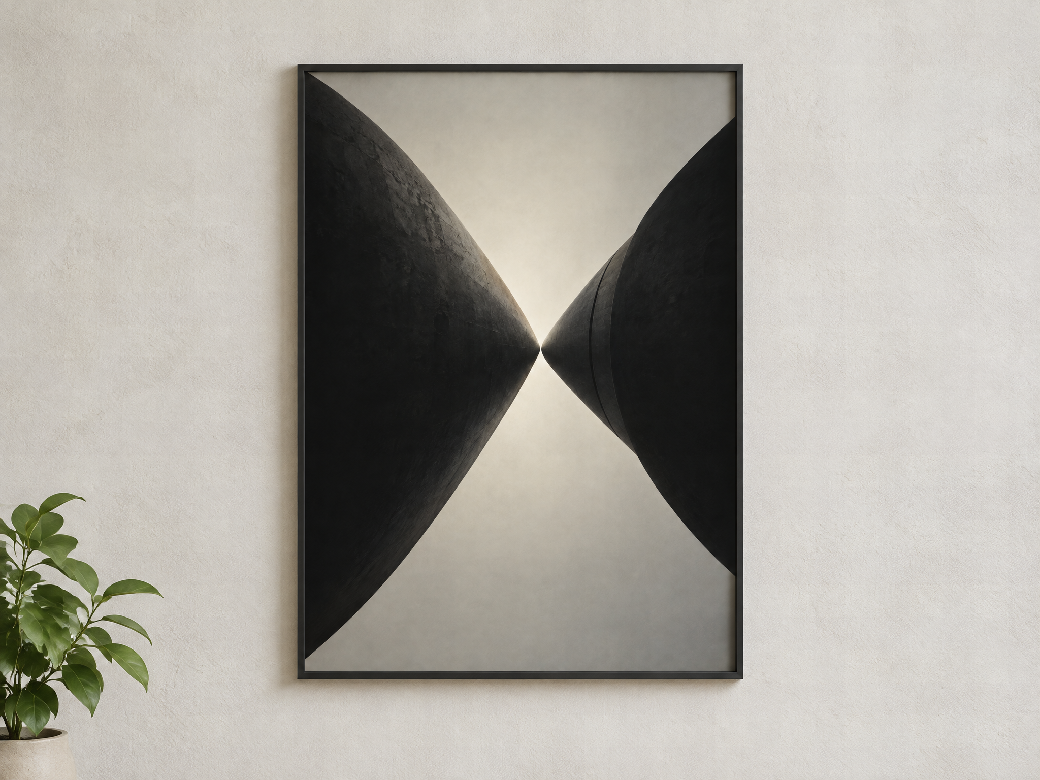 Two Needles at Midnight — Collider Futures Art Print