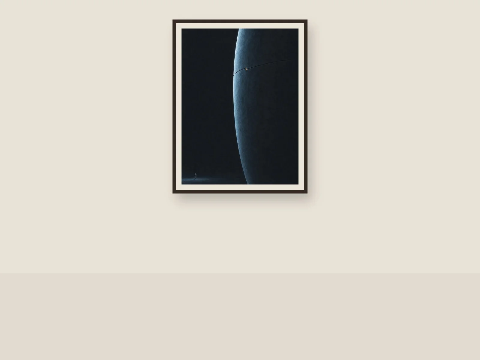 The Cold Meridian — Collider Futures Art Print