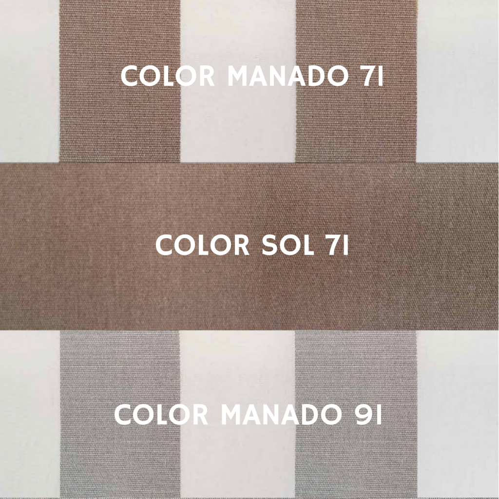 Toldo Gris y Marron