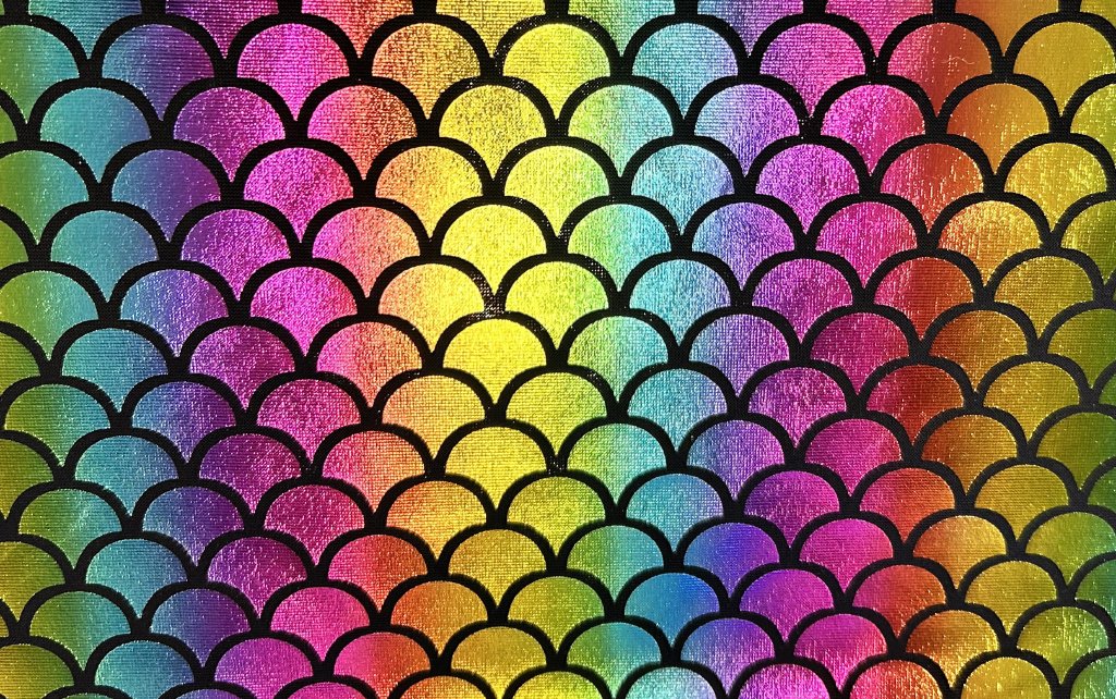 Fantasia Licra Estampada Print Arcoiris