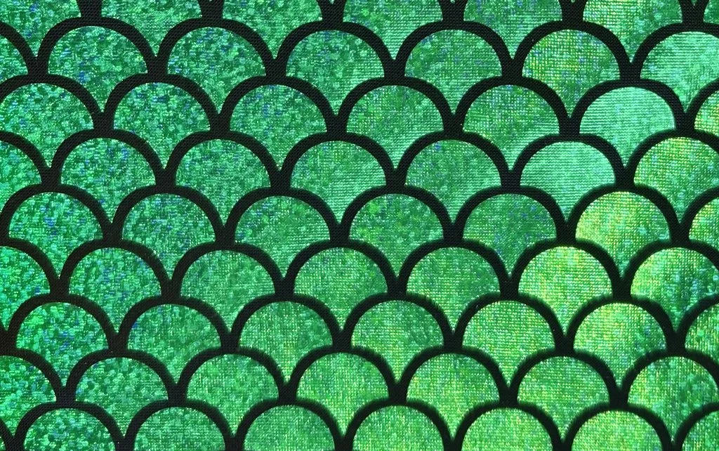 Fantasia Licra Estampada Verde