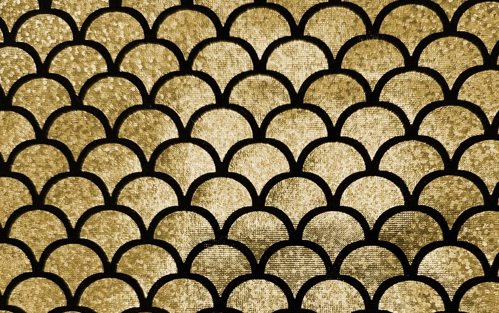 Fantasia Licra Estampada Oro