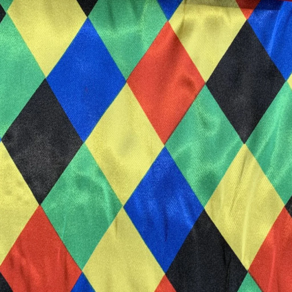 Raso Carnaval Print Rombos Colores