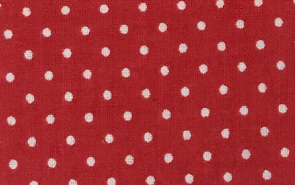 Popelin Lunares (Topito) Rojo