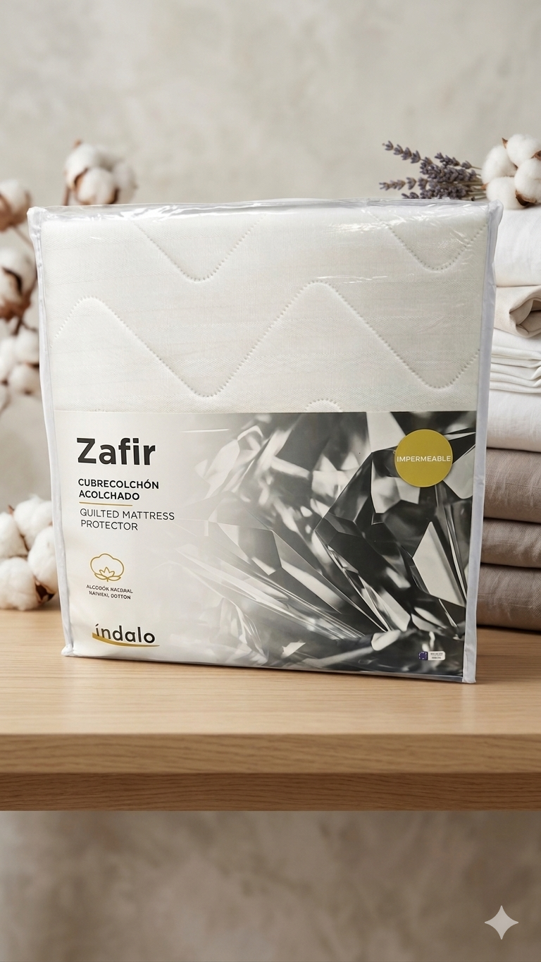 ​Cubrecolchón Acolchado e impermeable Zafiro