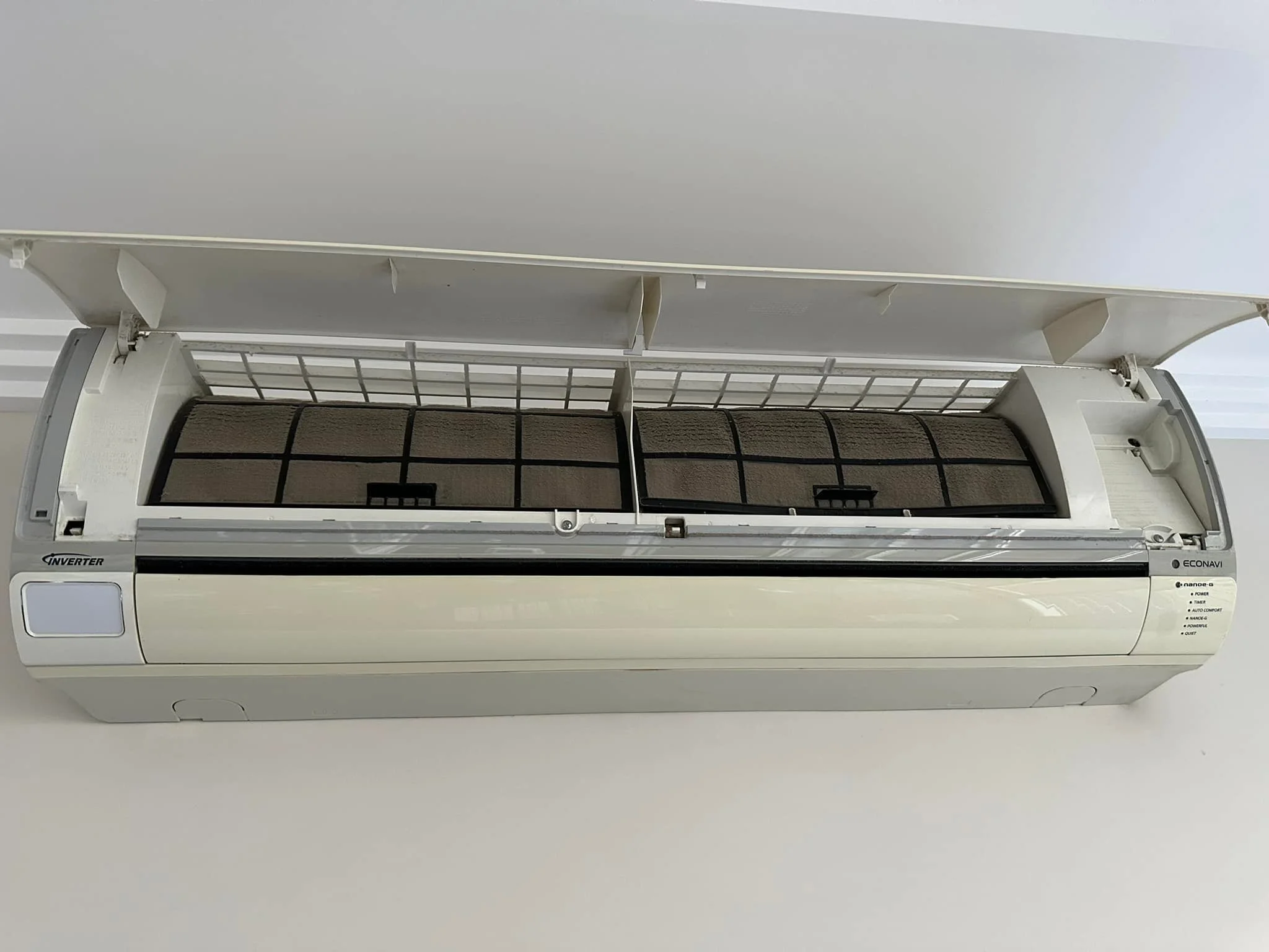 "Before" air-conditioning unit from one of our Bond Cleans.