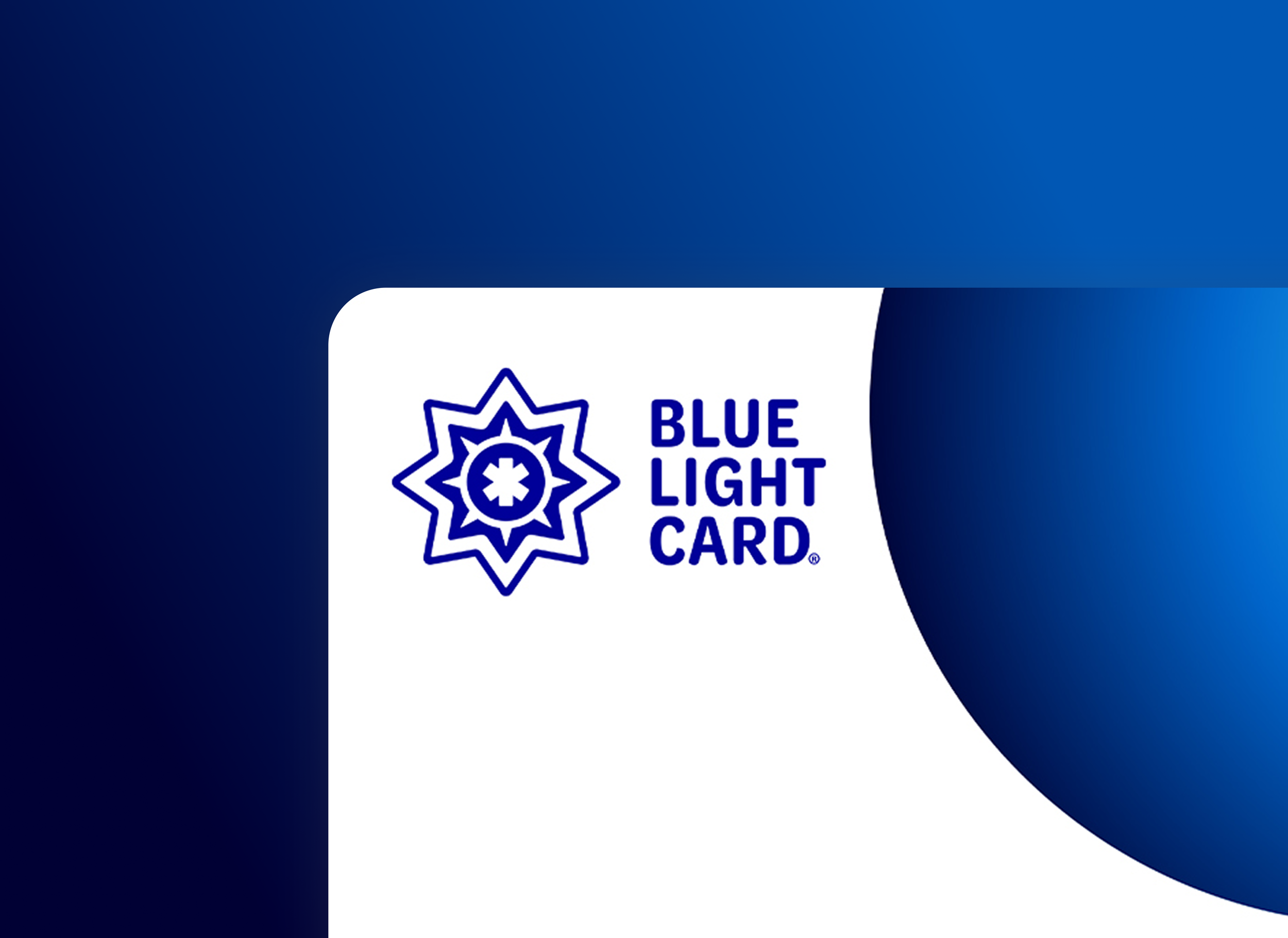 Blue light Card