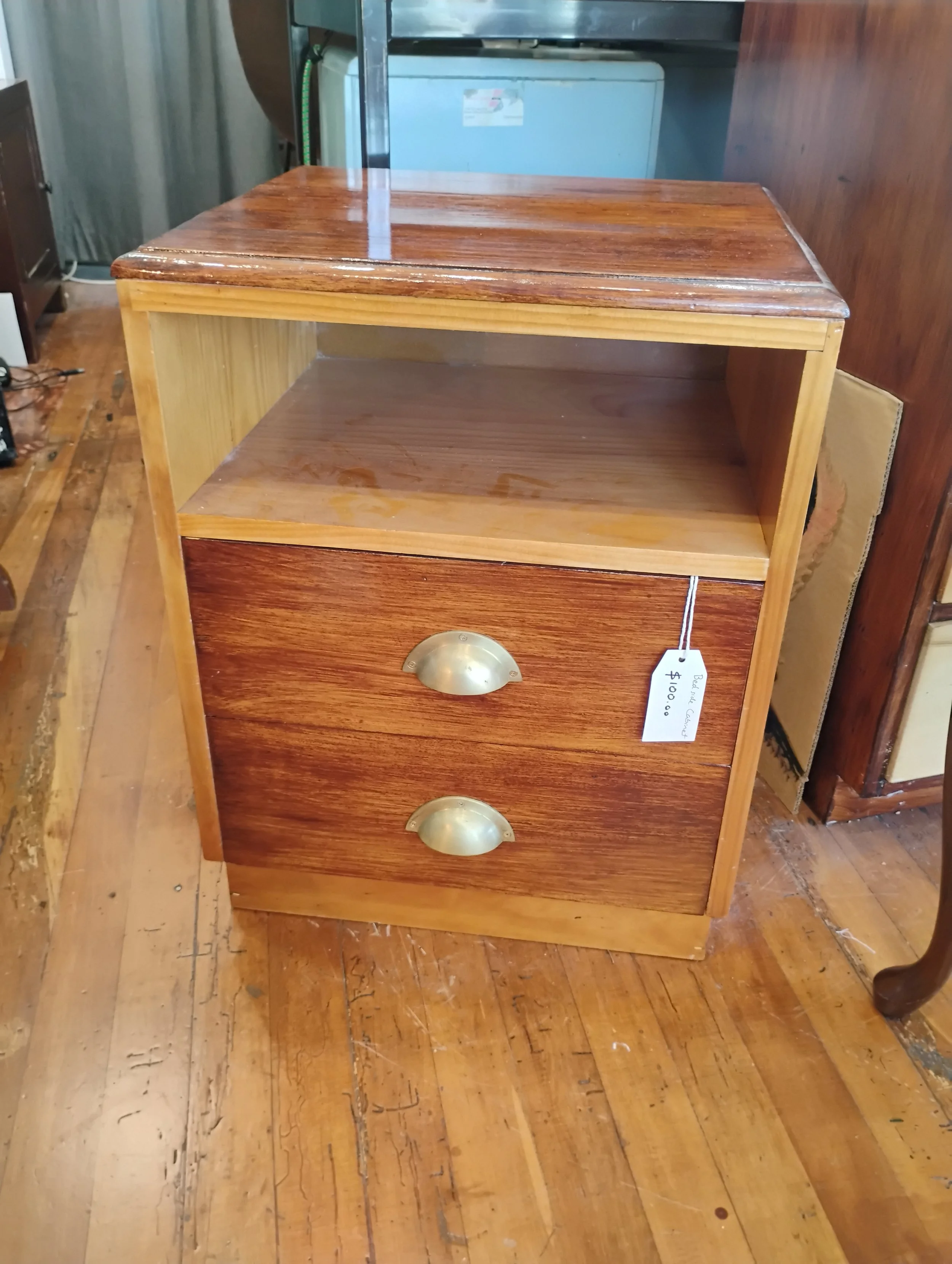 Two Drawer Bedside Cabinet
