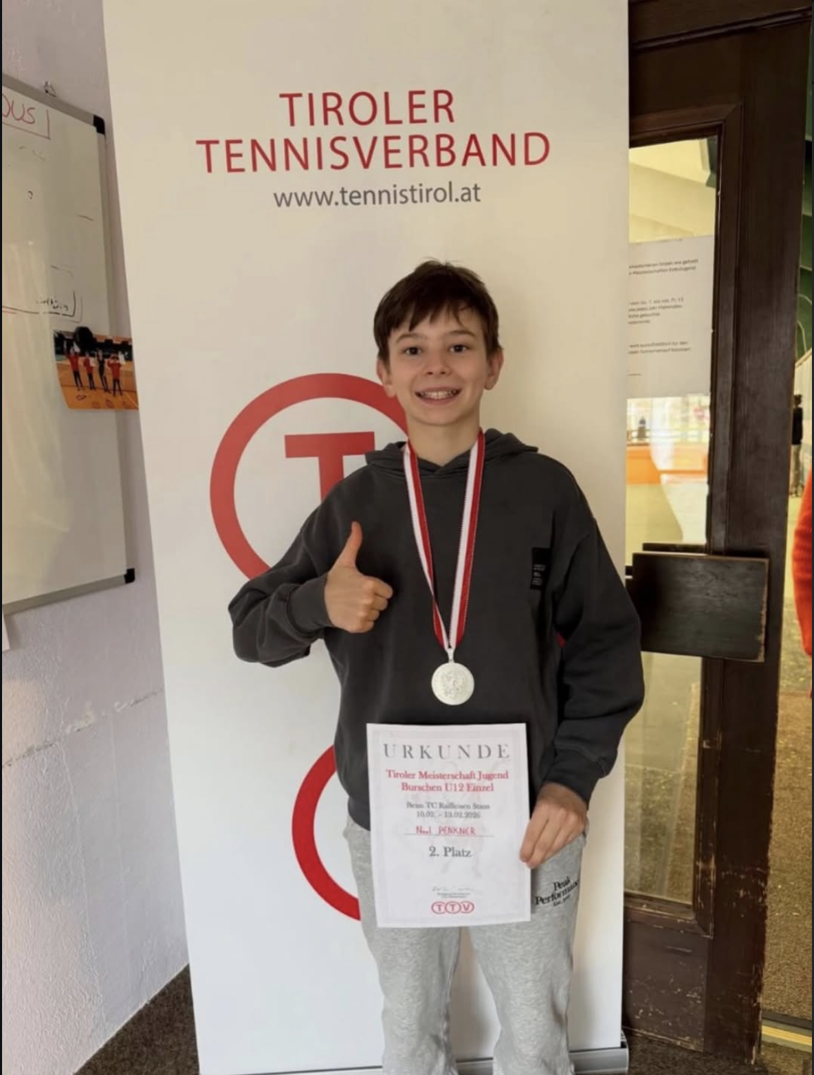 Noel Penkner holt Silber bei der Tiroler Meisterschaft U12
