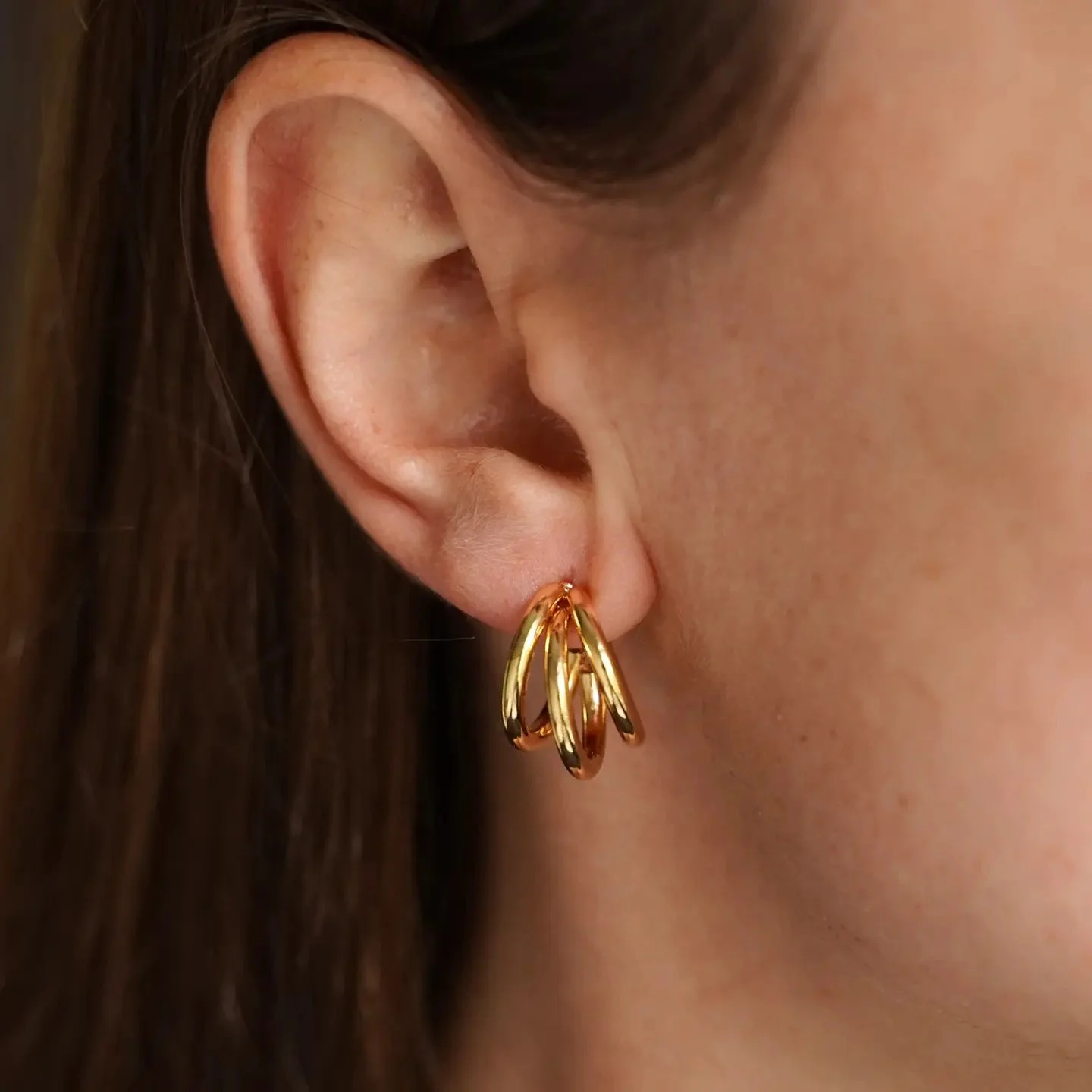 Creolen mit 3 Ringen