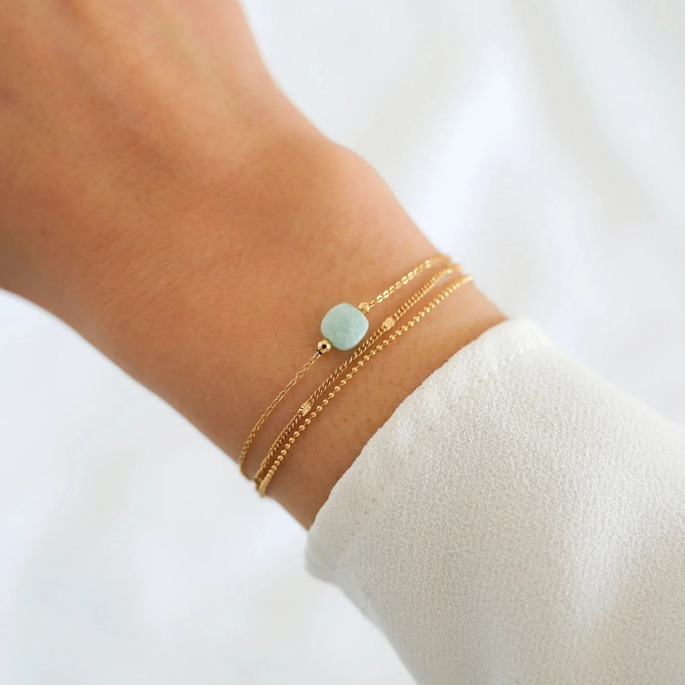 Armband mit Amazonit Stein