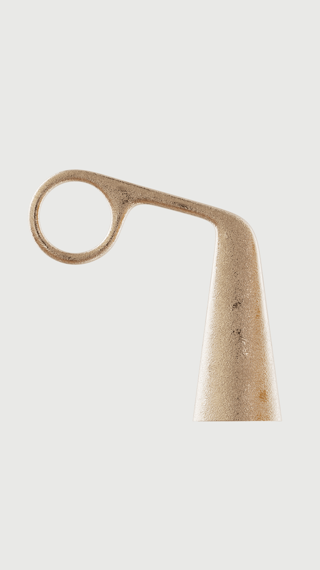 Snuffy is a cast metal candle snuffer by new zealand designer Andrew Roberts