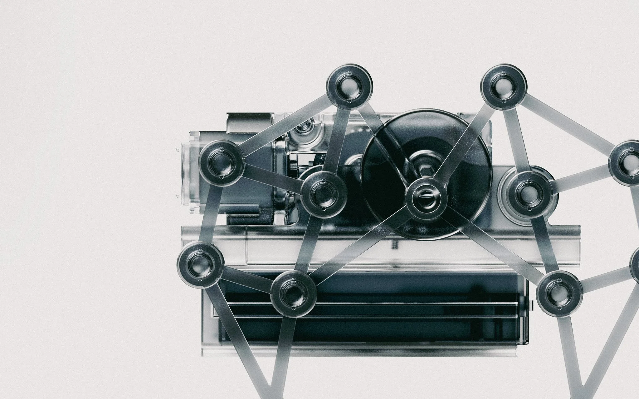 “Mr Robot” by New Zealand designer Andrew Roberts — a flat-pack, build-it-yourself toy that introduces mechanical principles and linkages through hands-on assembly.