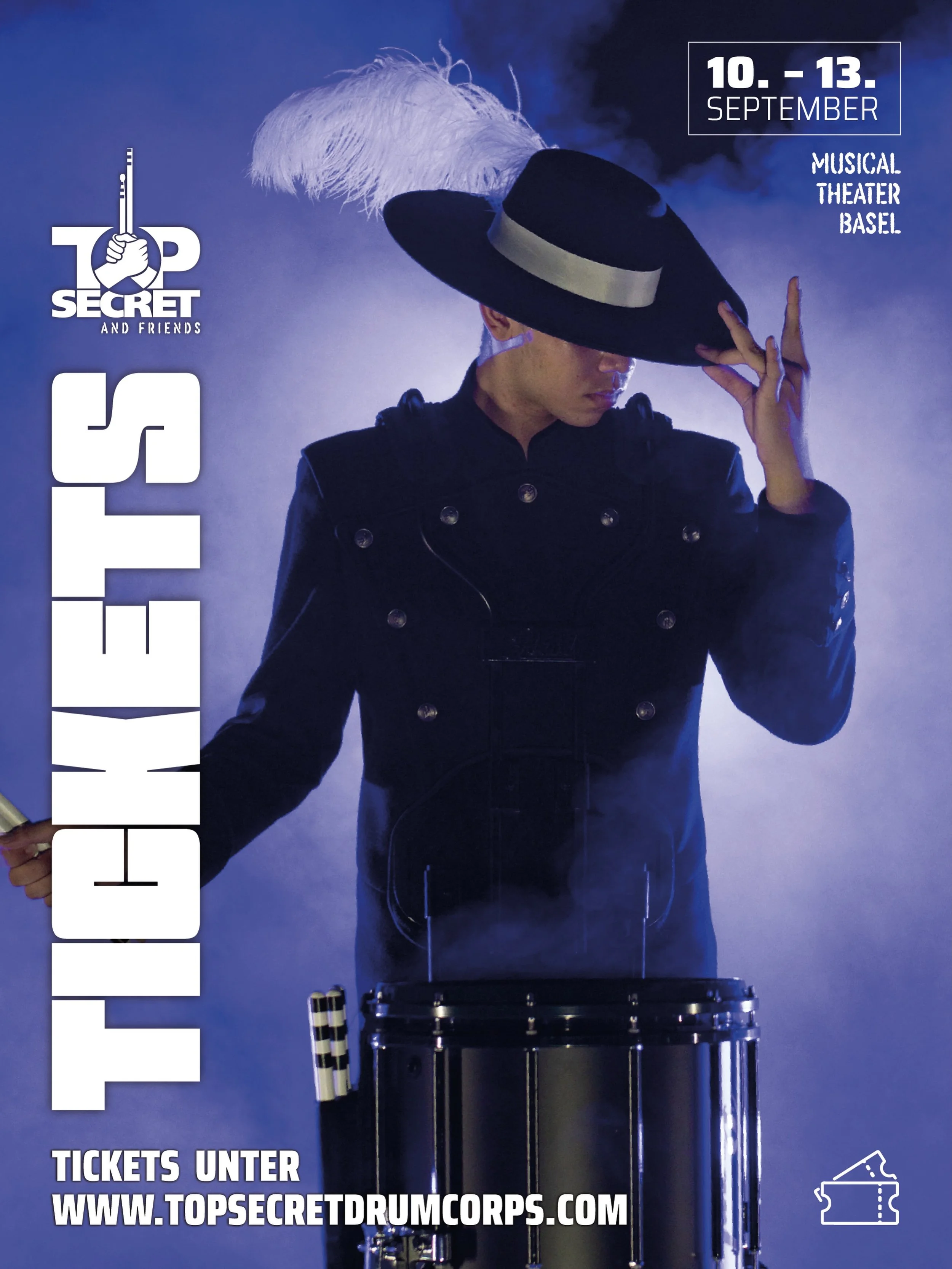 Sichere dir jetzt deine Tickets! 🥳

TOP SECRET AND FRIENDS
10. &ndash; 13. September 2026

🎟️ Tickets &amp; Infos:
www.topsecretdrumcorps.com