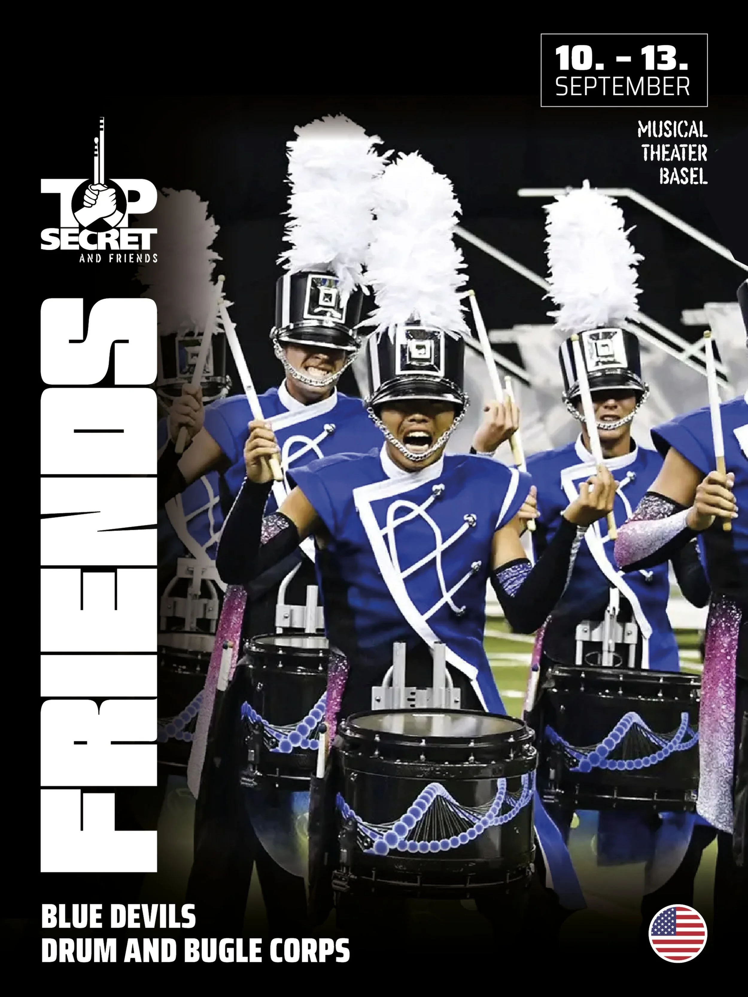99.650 Punkte! Das ist die h&ouml;chste Note, die je von der Jury des Drum Corps International World Champion-ships verteilt worden ist. Und zwar an die Blue Devils. Seit 1992 sind sie bei den DCI-Weltmeister-schaften unter den ersten Vier und seit 1