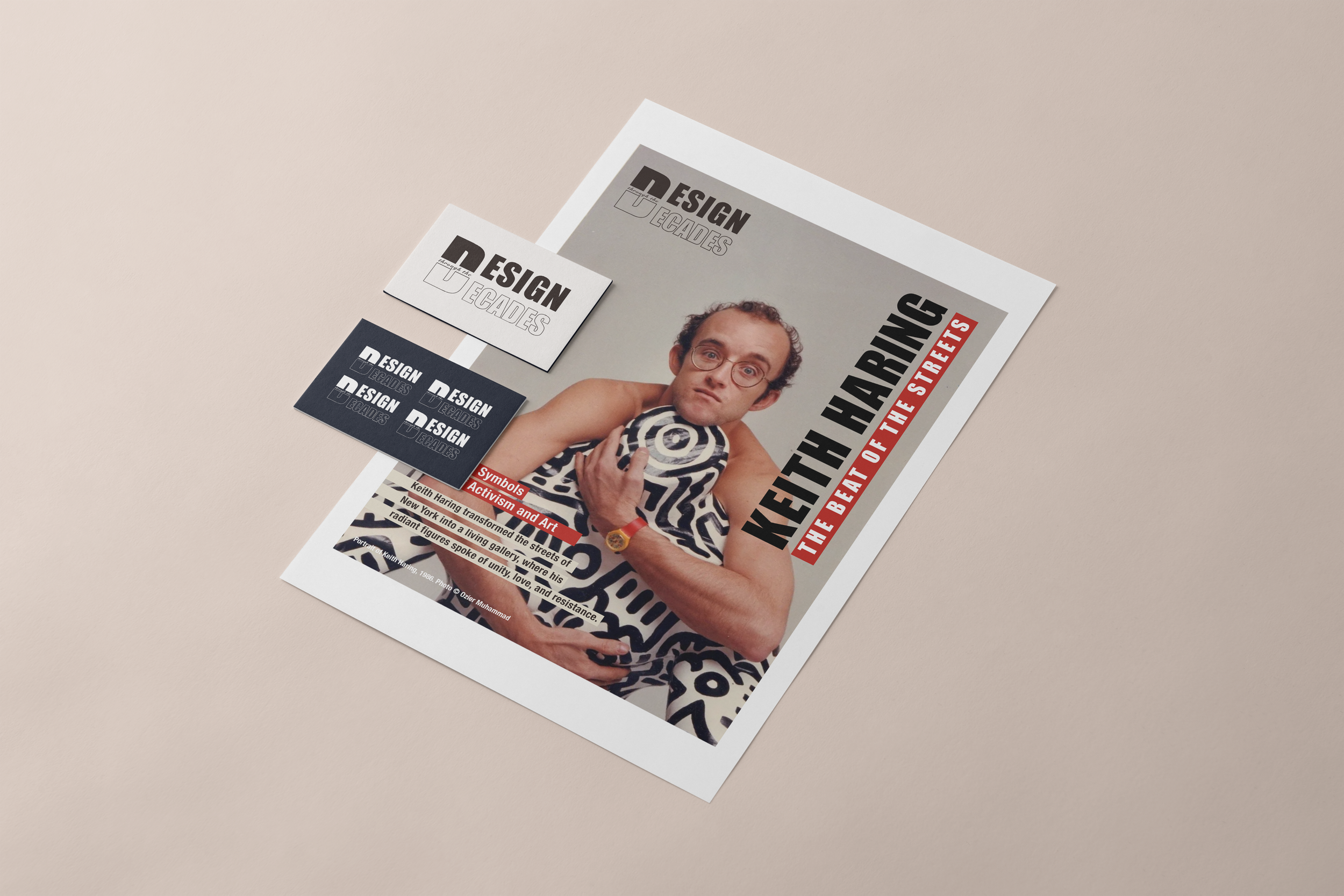 Magazine Design within Small Stationery Set Mockup