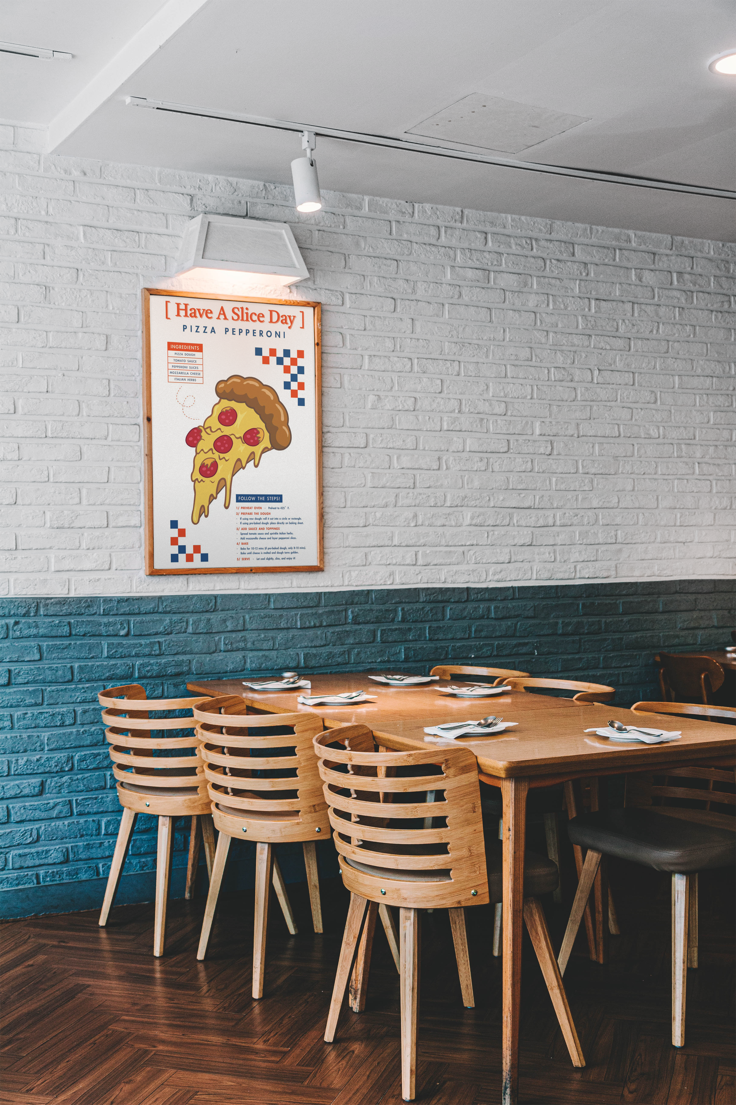 Pepperoni pizza infographic poster thumbnail