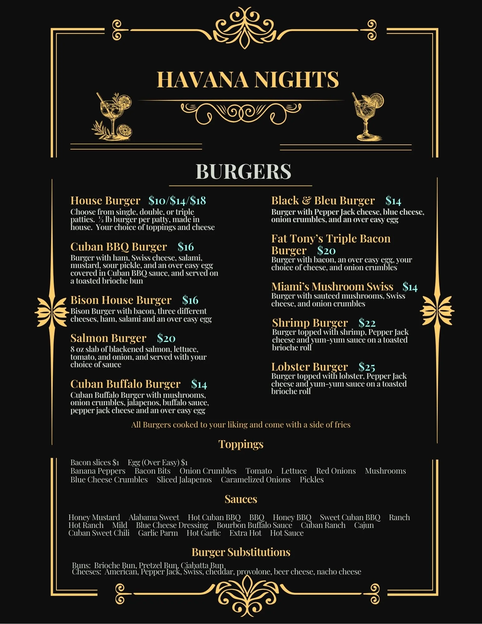 Havana Nights WV_Burgers Menu_5Dec2025