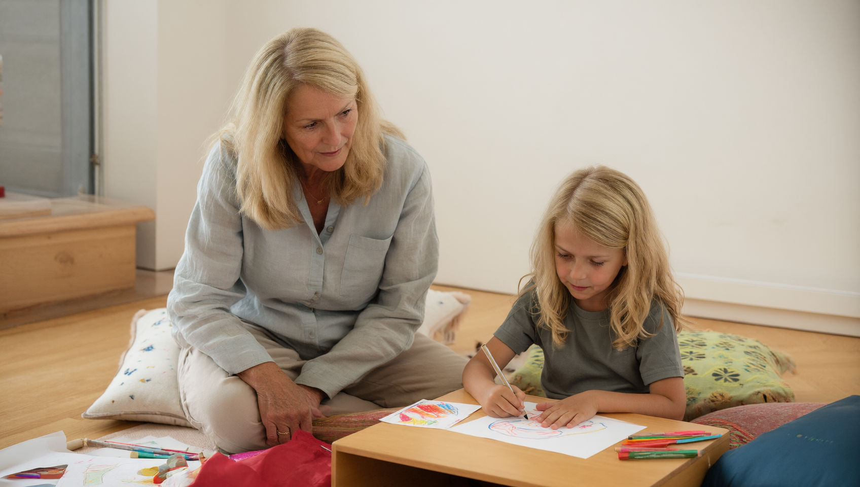 Barbara McDonald wendet pädagogische Maßnahmen in einer 1:1 Coaching-Sitzung mit einem jungen Mädchen an.