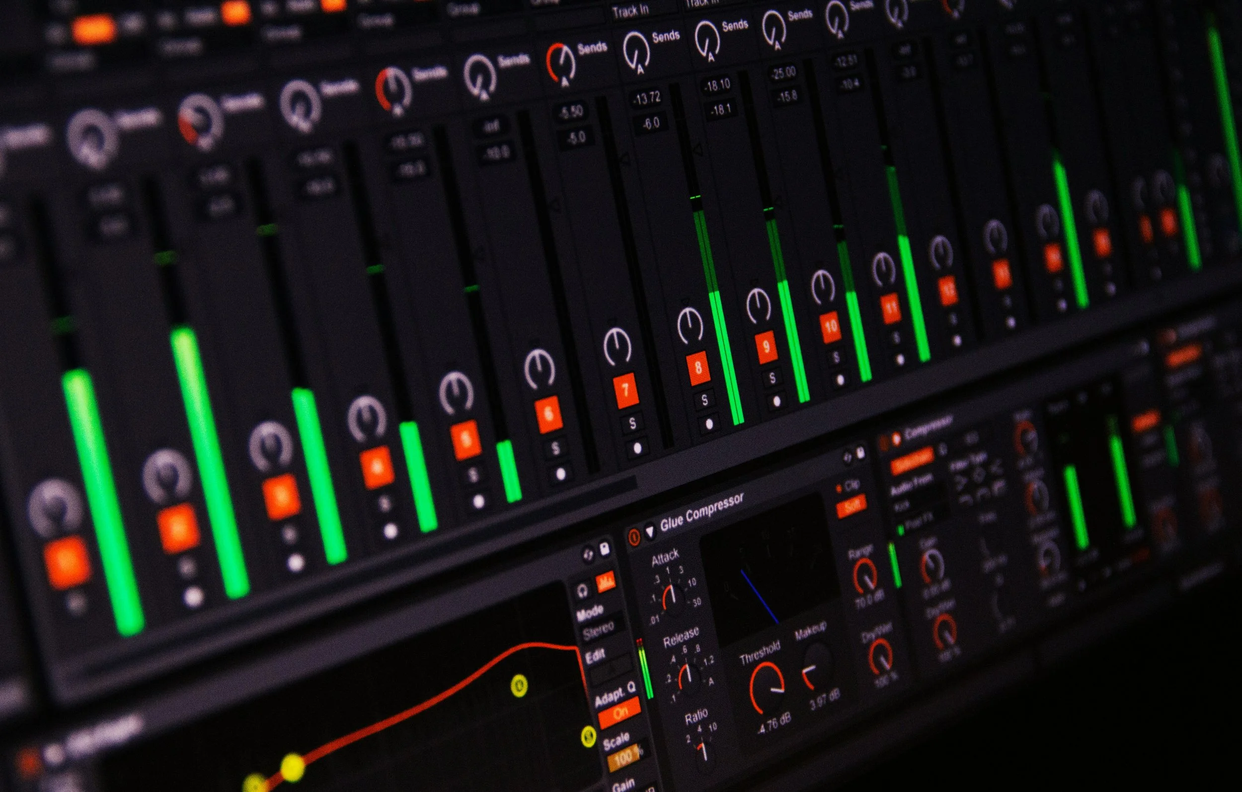 Digital audio mixing and mastering software used for professional post production