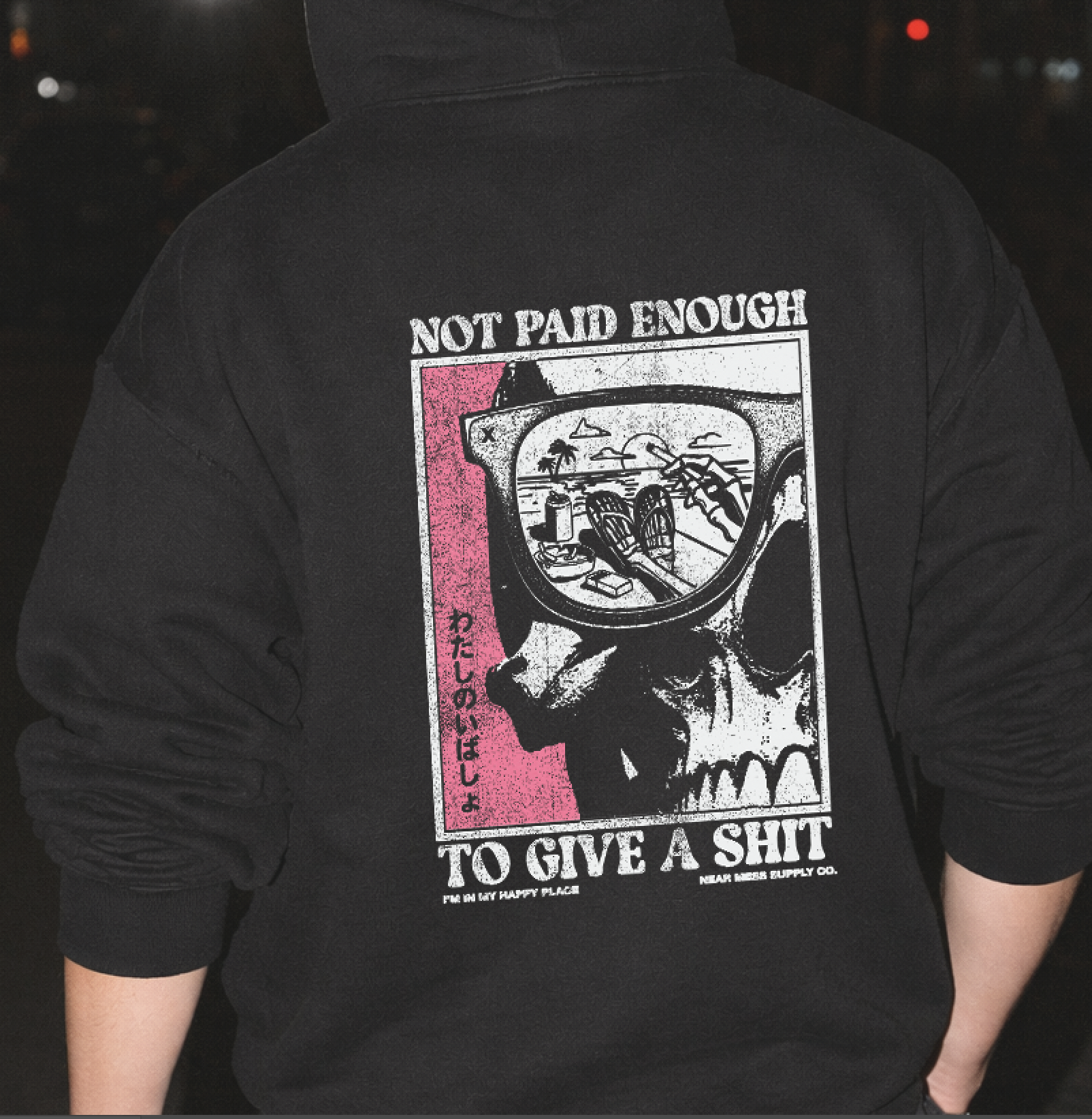 Not Paid Enough To Give A Shit (Hoodie)