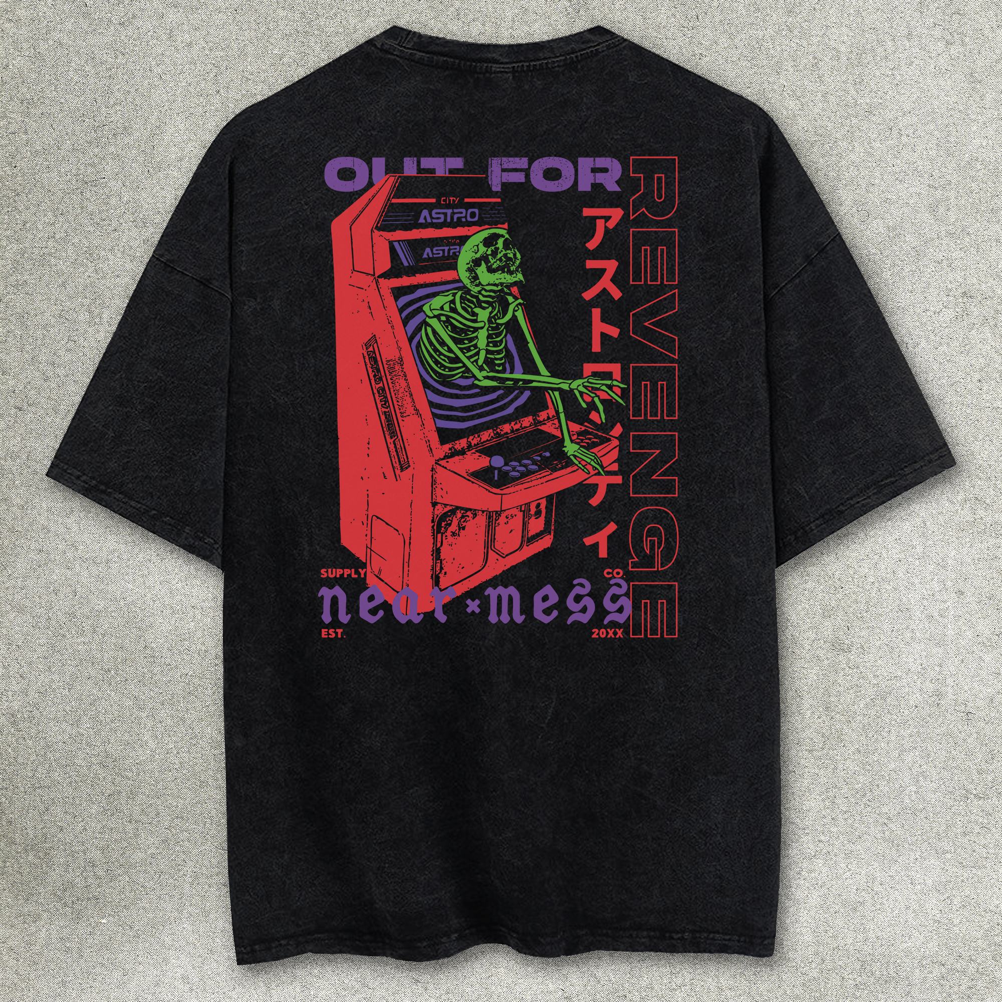 OUT FOR REVENGE (Acid-Washed Oversized)