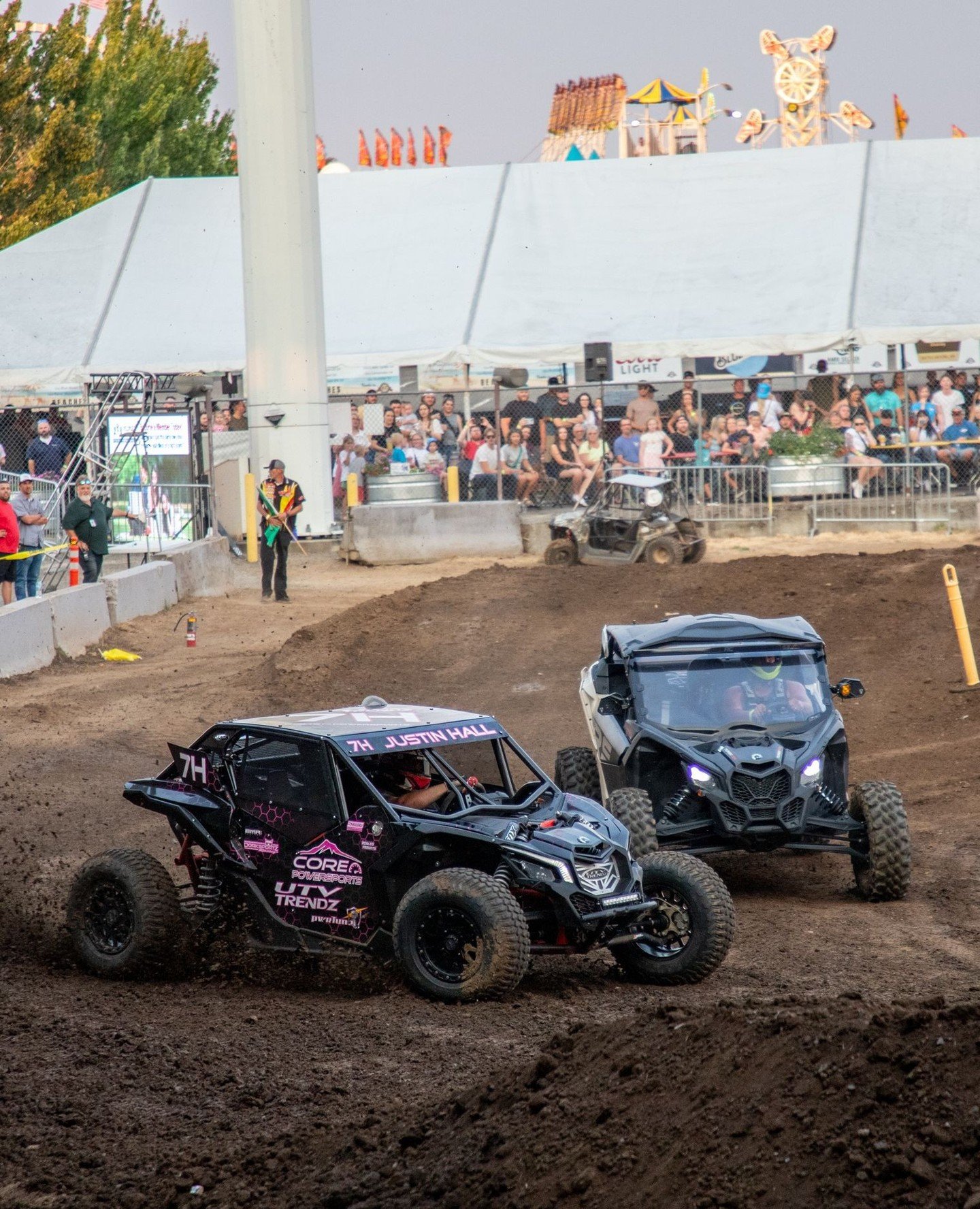 @addiction_powersports_nw's SxS Races are back at the Clark County Fair on Wednesday, August 12 with races at 2 PM and 7 PM in the @toyotausa Grandstand.⁠
⁠
Think you've got what it takes behind the wheel? Racer registration is open now! Head to our 