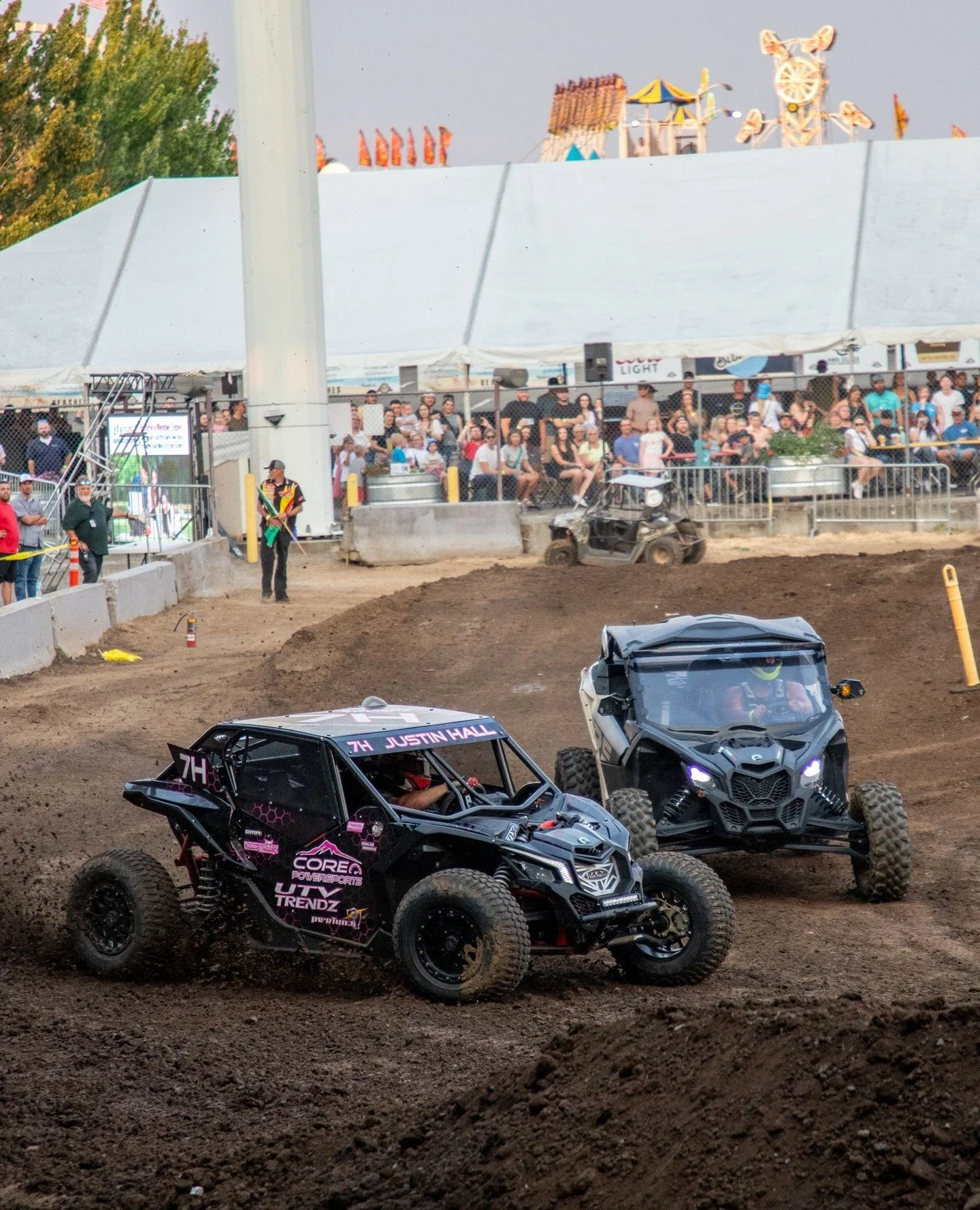 @addiction_powersports_nw's SxS Races are back at the Clark County Fair on Wednesday, August 12 with races at 2 PM and 7 PM in the @toyotausa Grandstand.⁠
⁠
Think you've got what it takes behind the wheel? Racer registration is open now! Head to our 