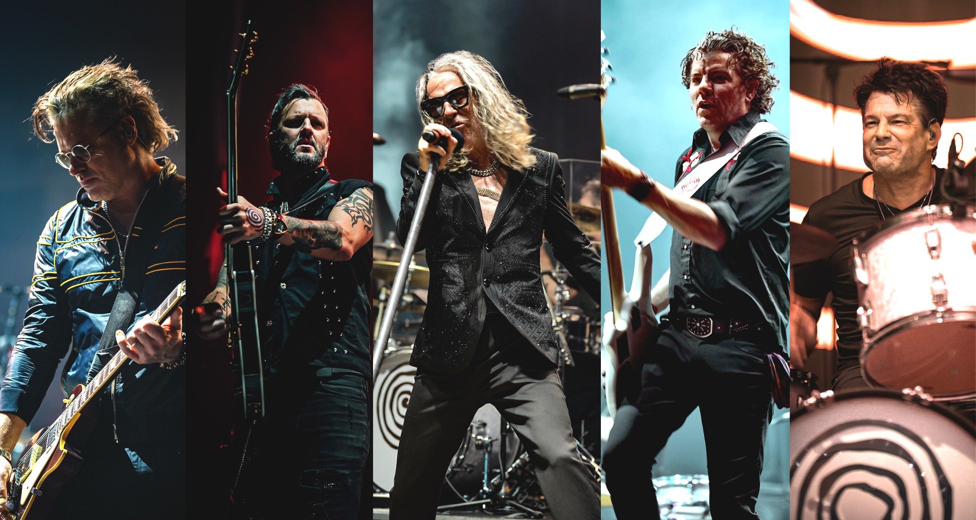 Graphic showing each member of the band Collective Soul