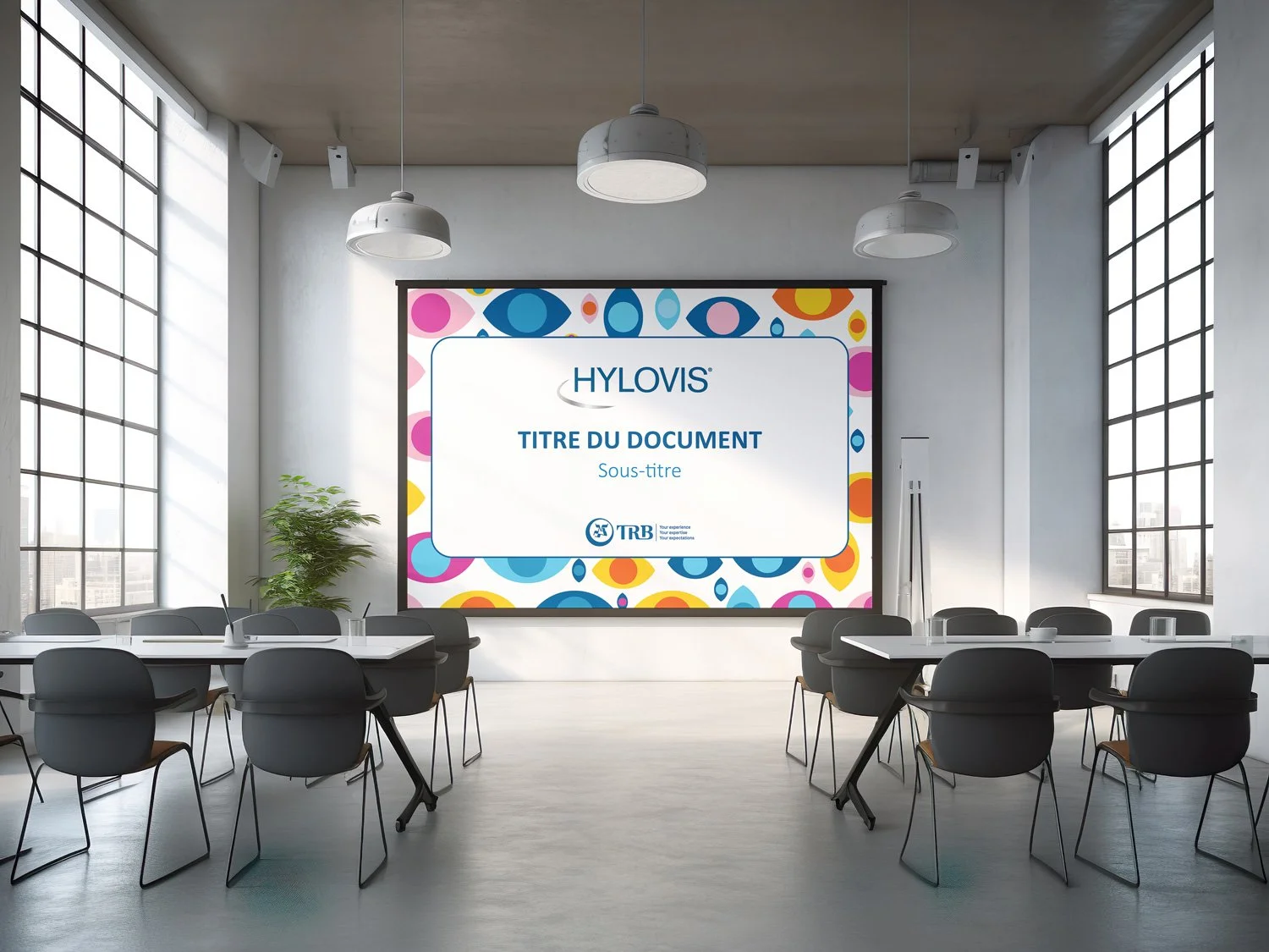 Agence Pastelle - TRB Chemedica France, communication de marque, stands pour salons professionnels, supports de vente médicaux et pharmaceutiques, visuels pour annonces d’événements.
