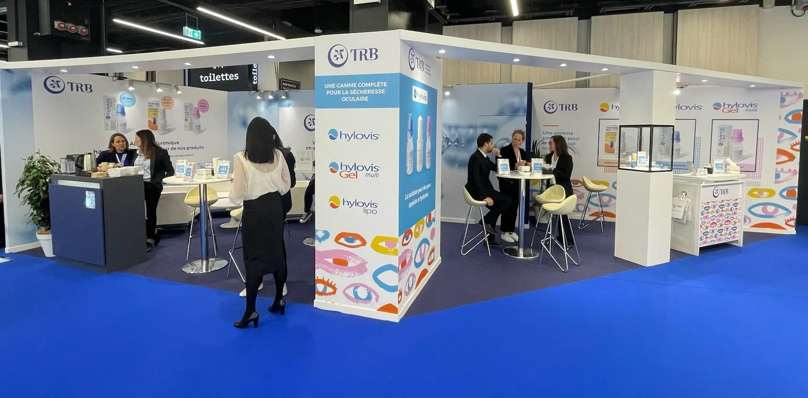Agence Pastelle - TRB Chemedica France, communication de marque, stands pour salons professionnels, supports de vente médicaux et pharmaceutiques, visuels pour annonces d’événements.
