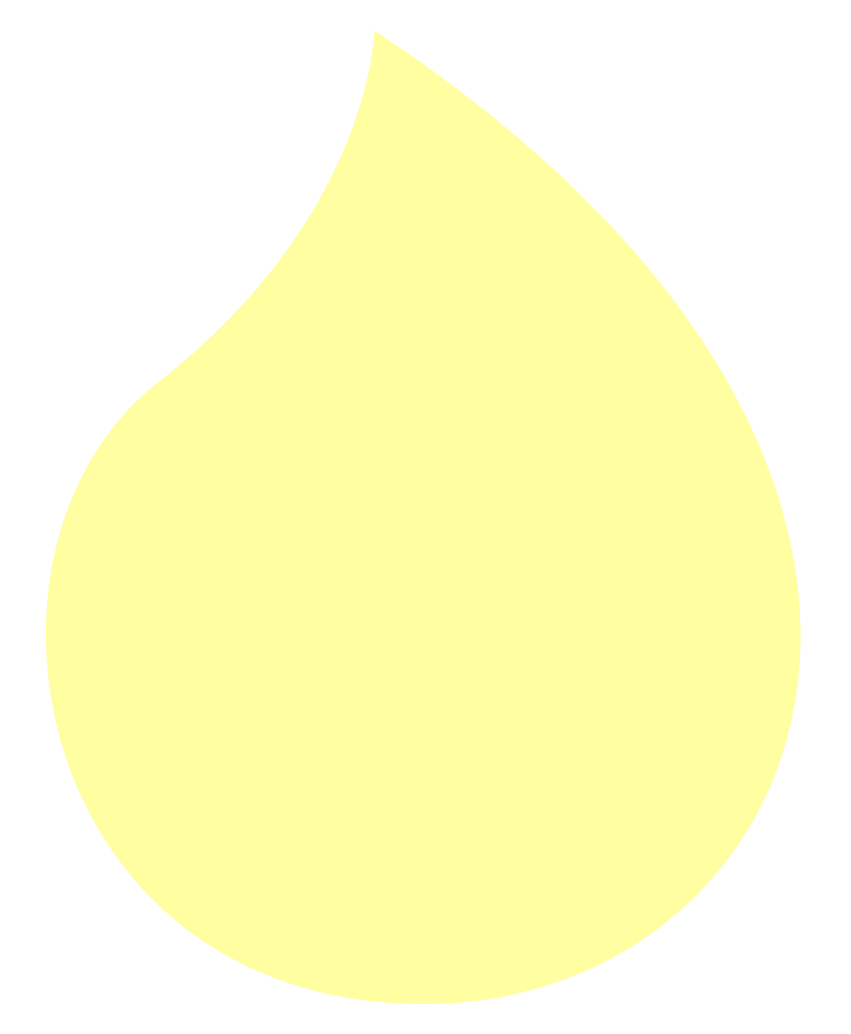 Agence Pastelle -  Illustration d'une goutte d'eau jaune.