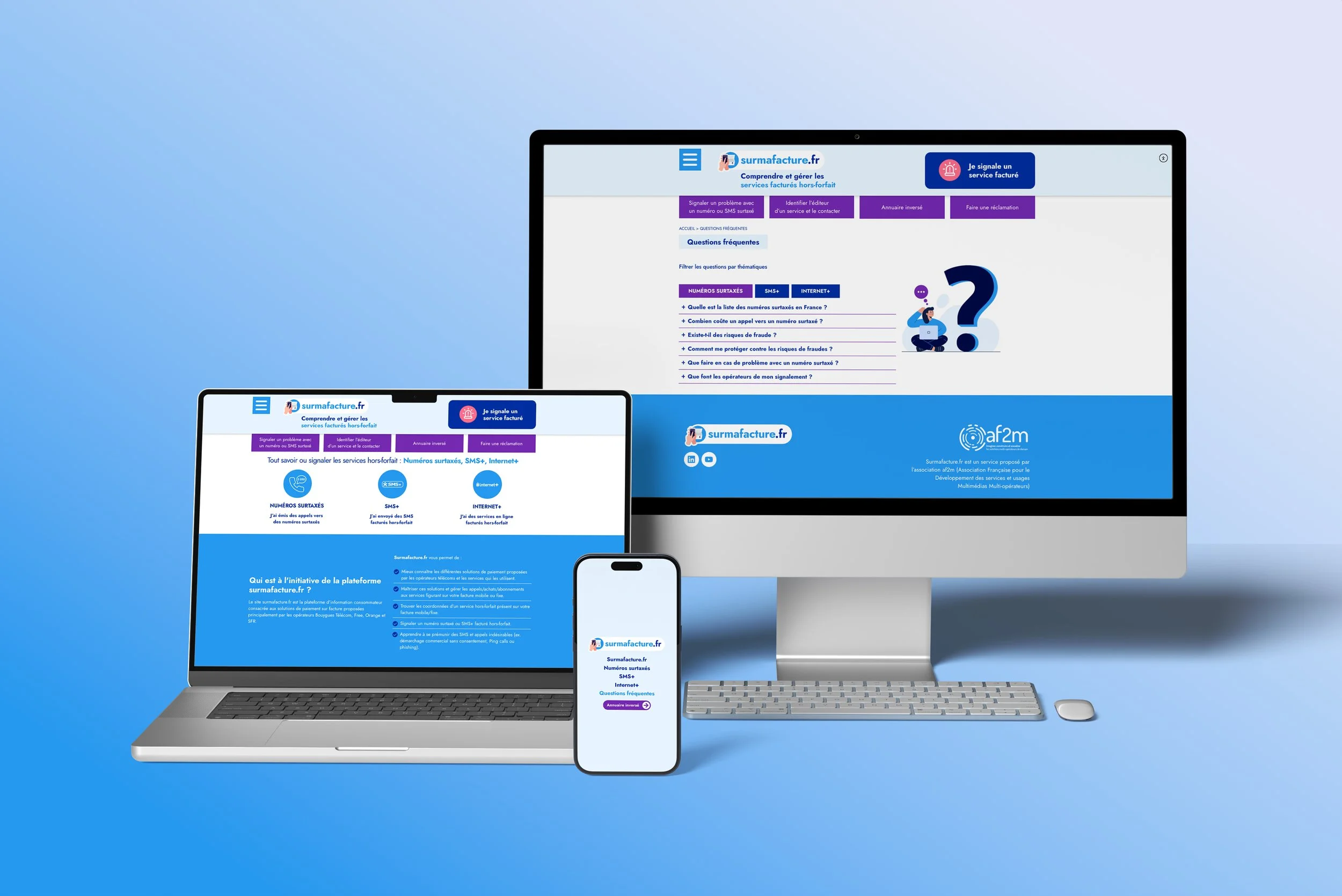 Agence Pastelle - af2m, communication corporate, plateforme 33700, surmafacture.fr, motion design, social ads, UX, refonte graphique, SEO