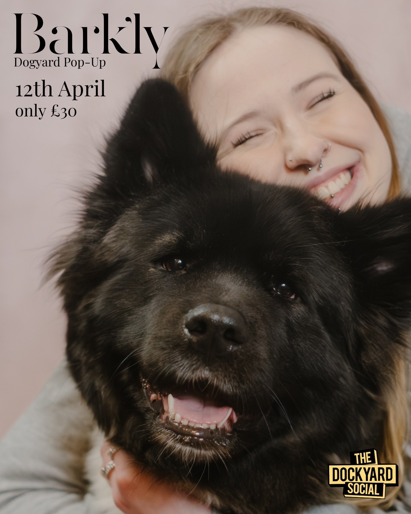 Absolutely cannot WAIT for Dogyard at @dockyardsocial on 12 April!! If you&rsquo;re coming to the event, pop along to get a fun, creative photo with your dog. Learn more about my approach on my @barklyphoto page. No need to book a slot! Just come alo