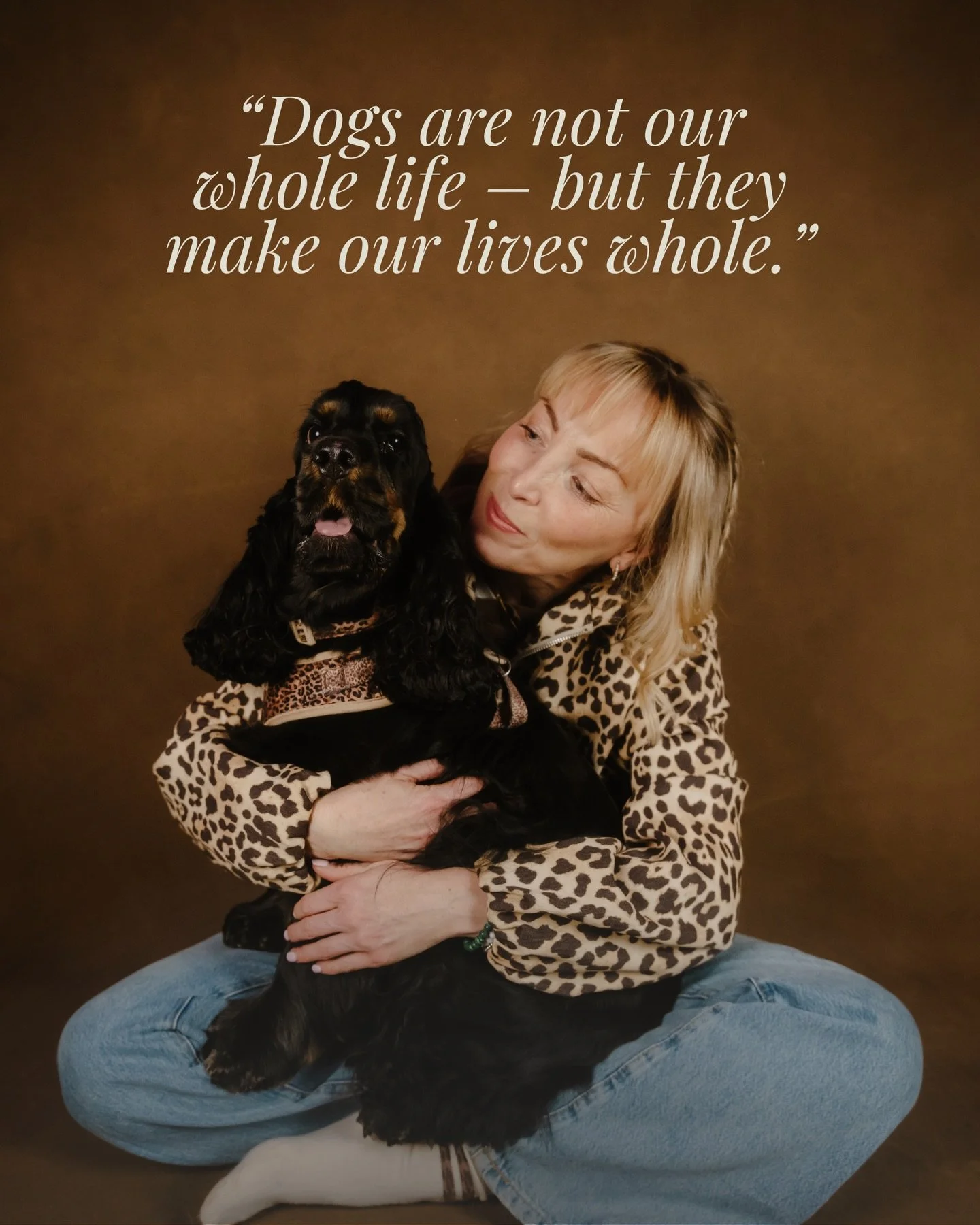 Dogs are not our whole life. But they make our lives whole.

Or maybe they are our whole world &ndash; and that&rsquo;s totally on brand for us here at Bark&rsquo;ly!!!

Looking to honour your whole world and capture a connection unlike anything else