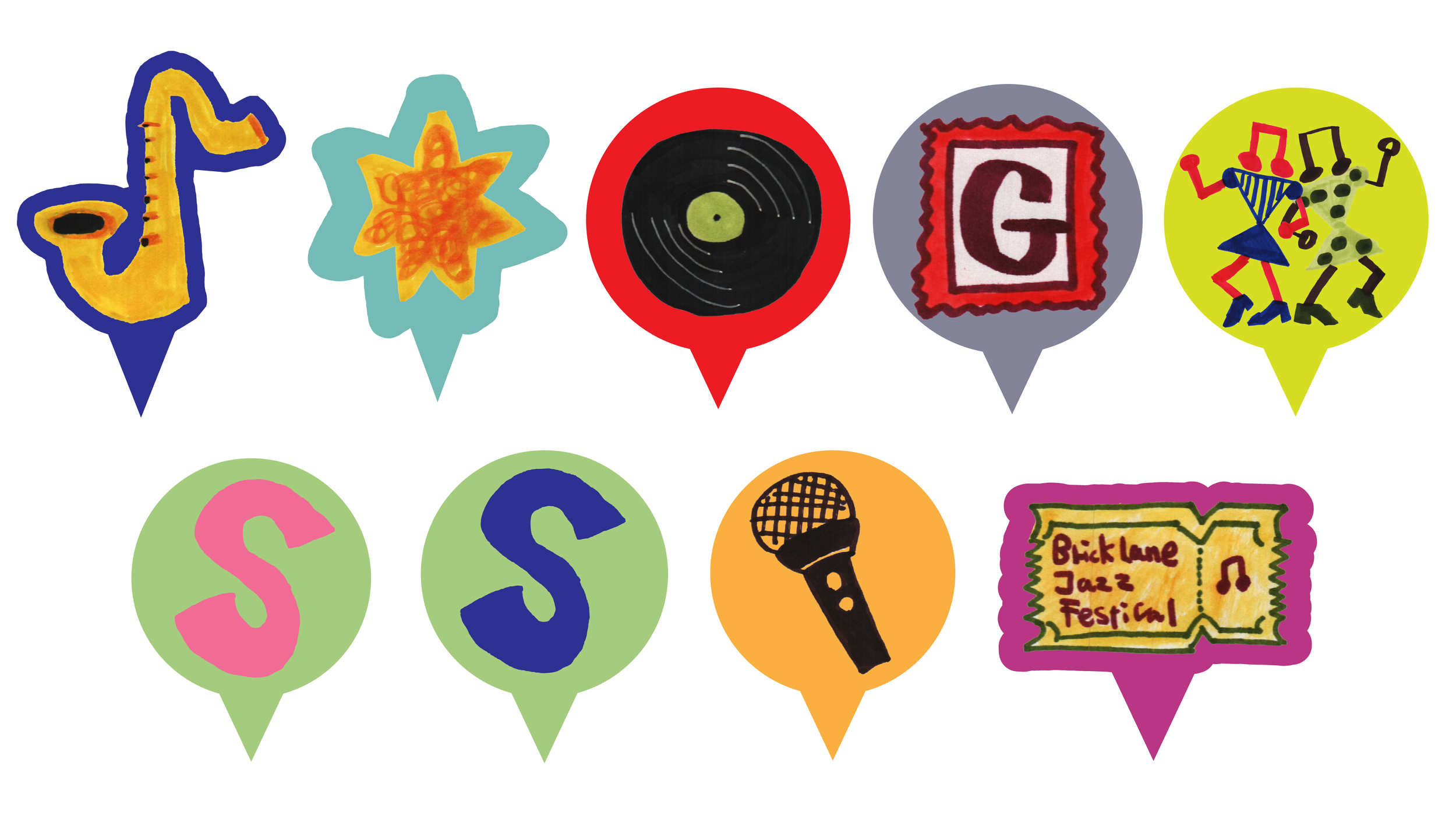 Brick Lane Jazz Festival 2026 - Icon design