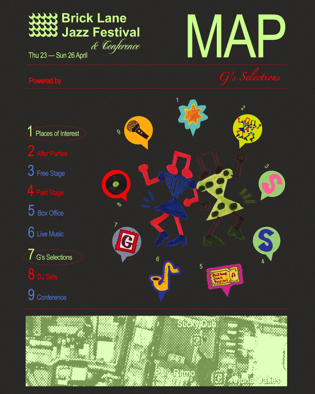 Brick Lane Jazz Festival 2026 - Poster design