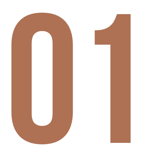 Green number one on a black background.