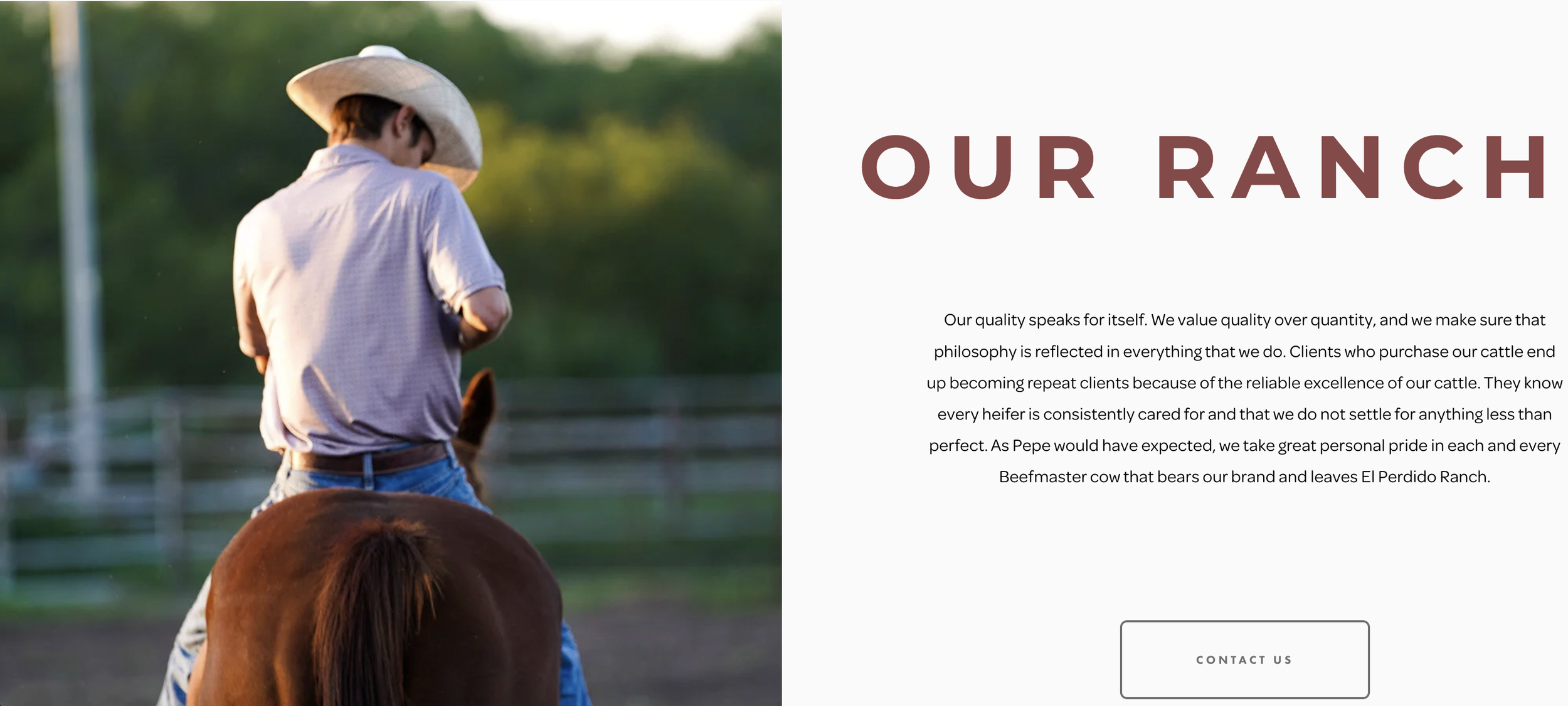 copywriting el perdido ranch pause creative