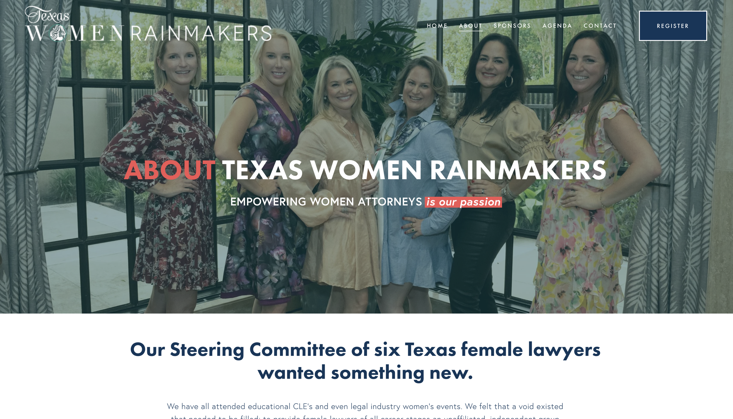 Texas women rainmakers website conference