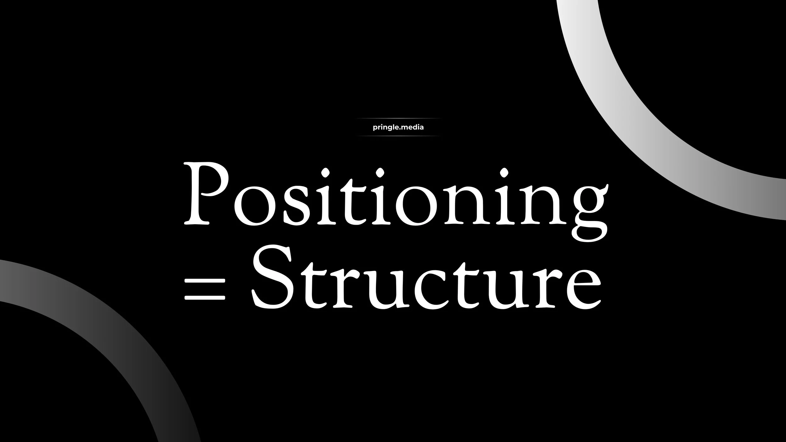 Positioning Is Infrastructure, Not Messaging