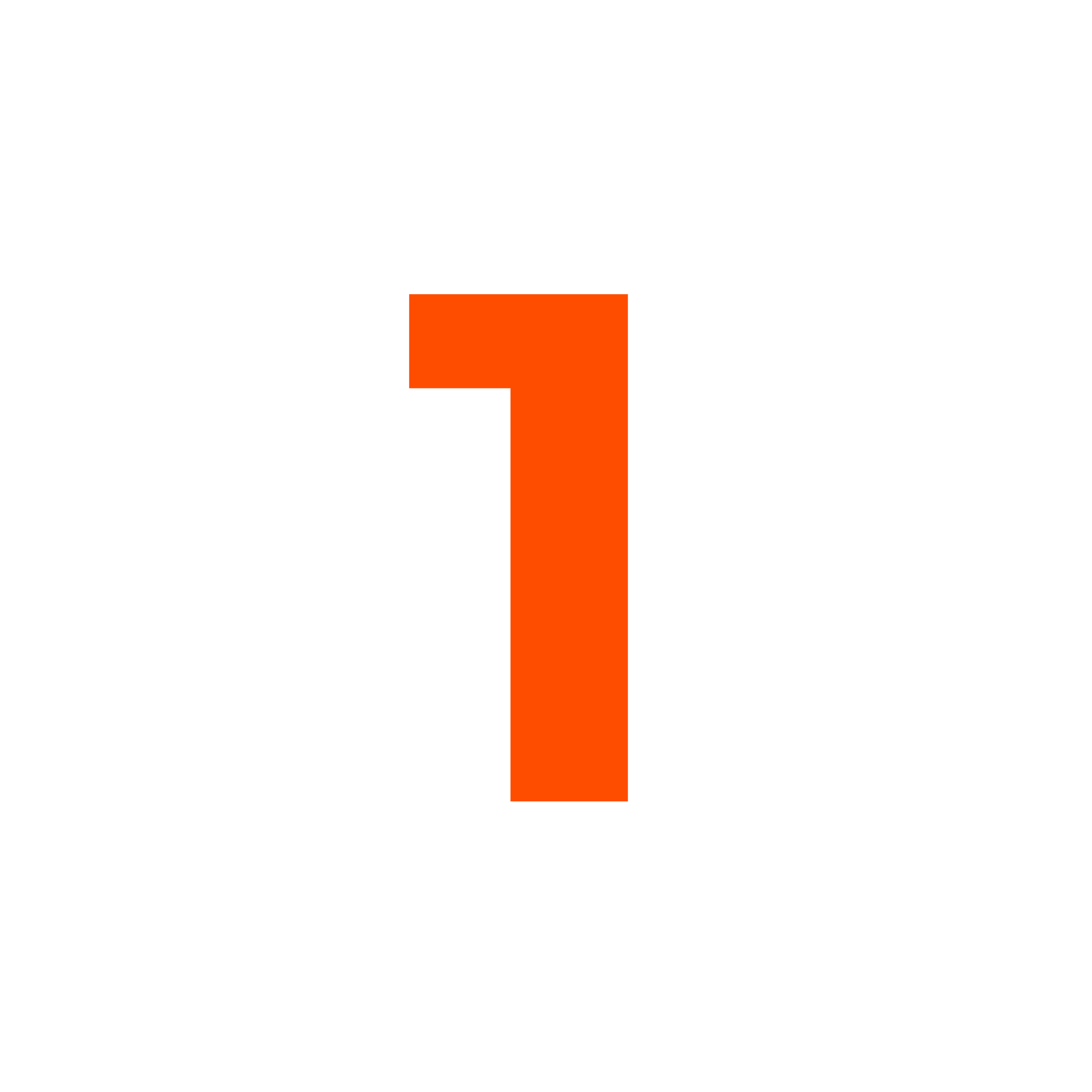 A black background with an orange T-shaped design in the center.