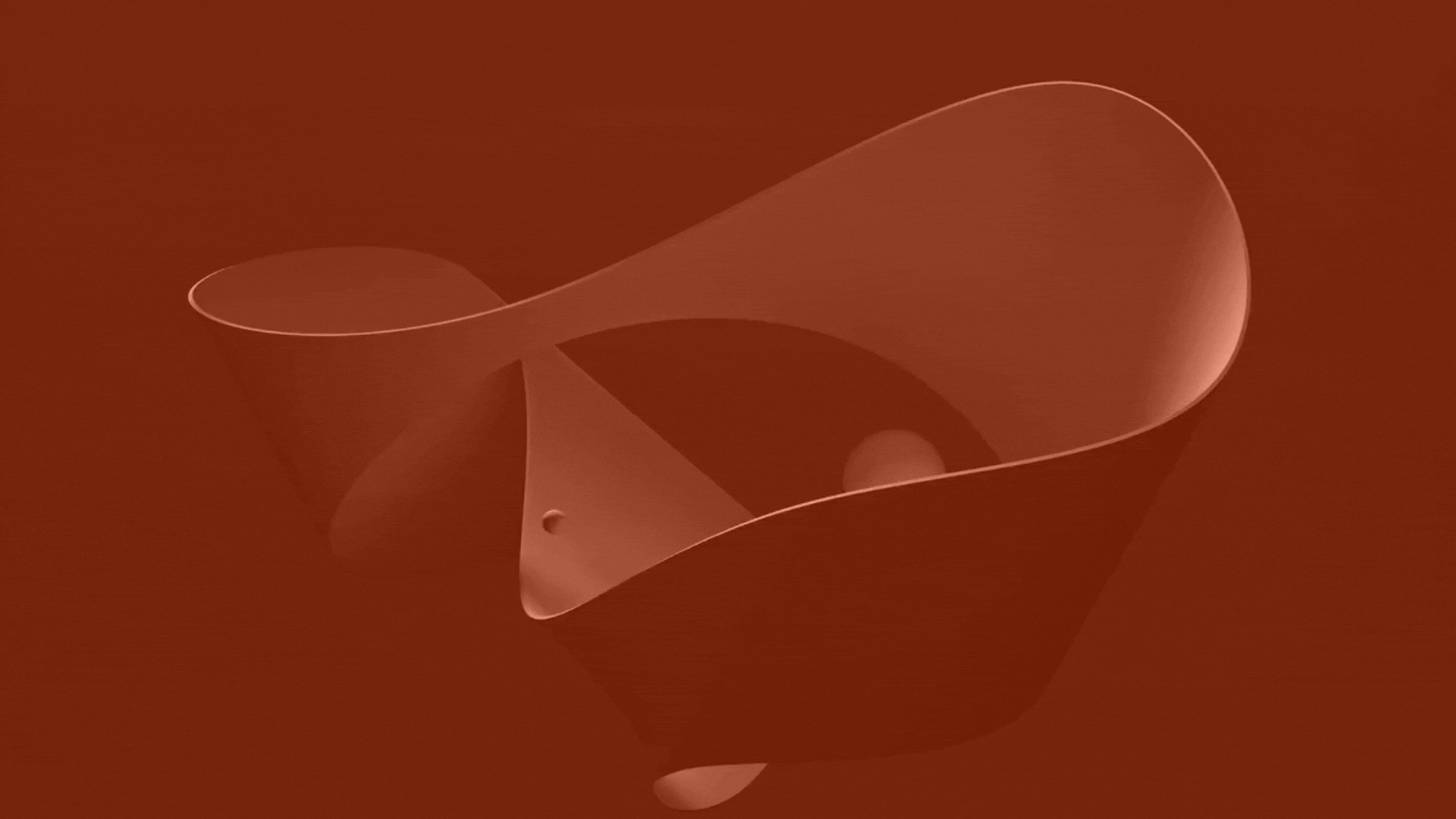 Abstract digital artwork with smooth, flowing shapes in shades of brown and beige.